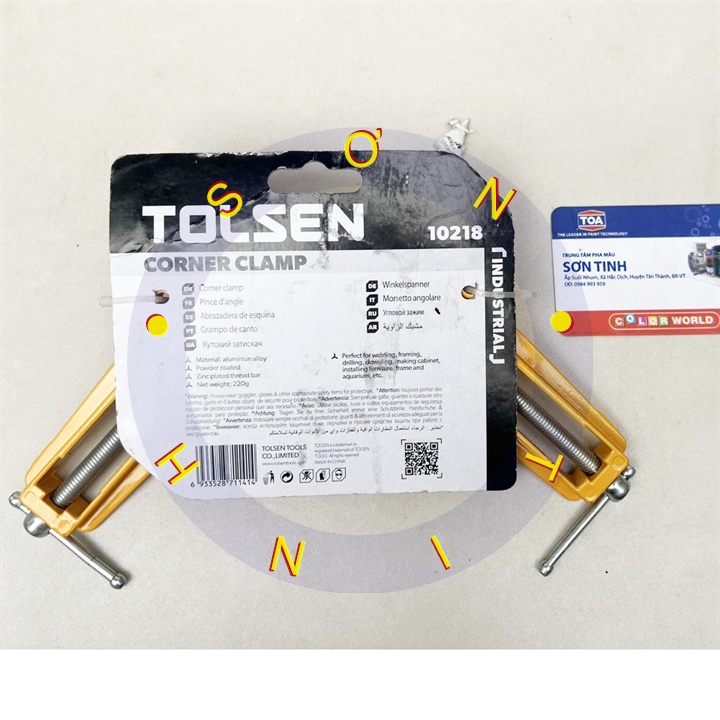 Kẹp Góc Vuông Gỗ Tolsen 10218