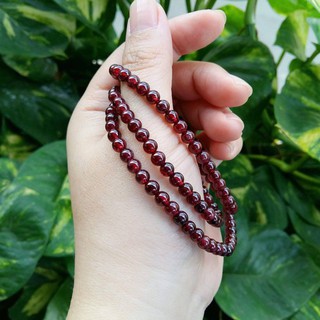 VÒNG ĐÁ GARNET (NGỌC HỒNG LỰU) Quấn 3 Vòng