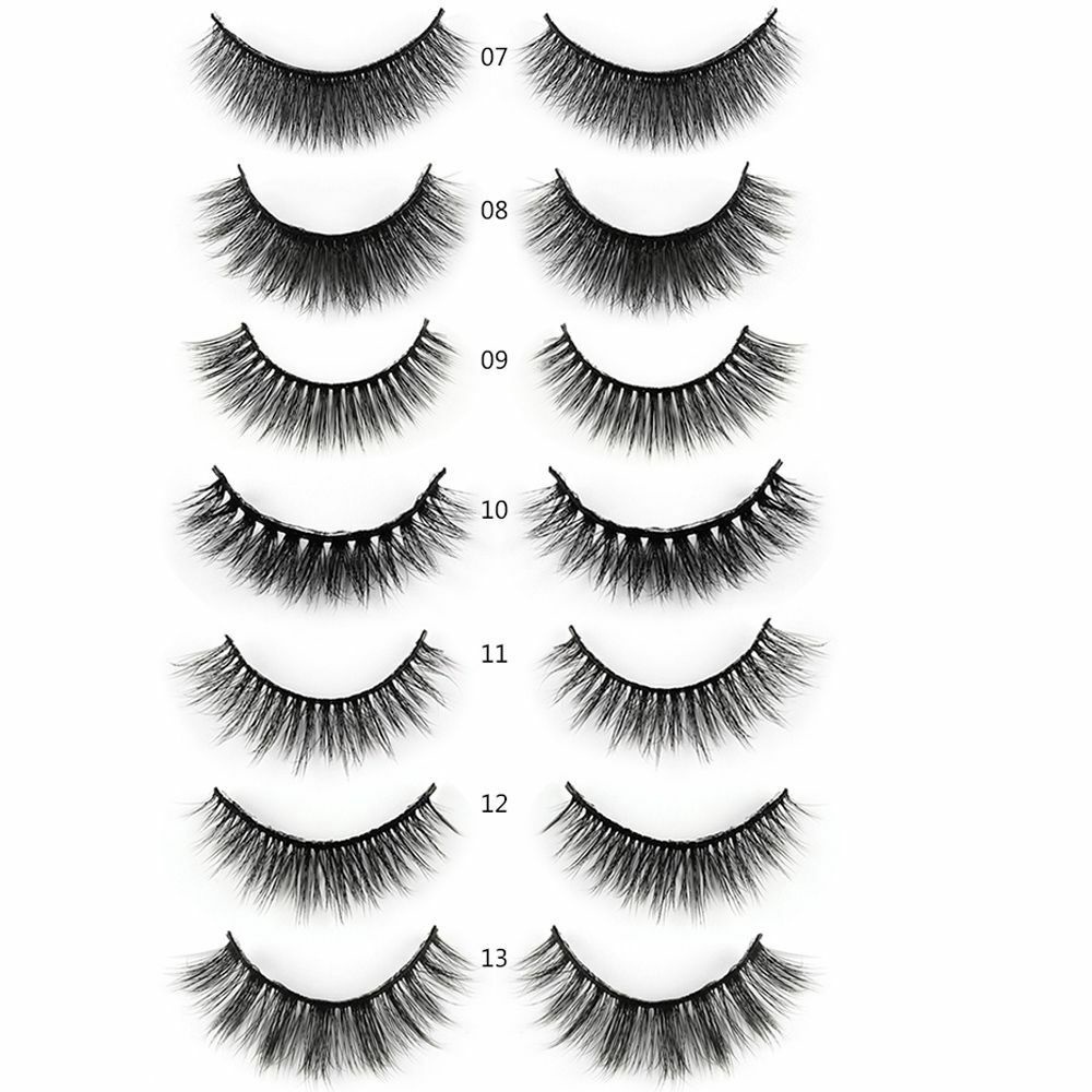 Set 5 Cặp Lông Mi Giả 3D Dài Mềm Mại Trang Điểm Chuyên Nghiệp