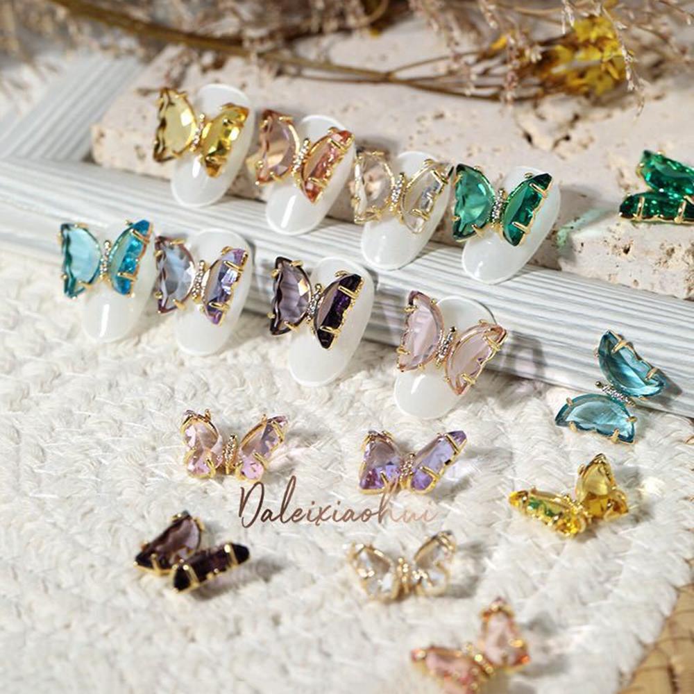 Miếng DáN Trang Trí MóNg 3D|Set 5 Hộp Phụ Kiện Trang Trí Móng Tay Lấp Lánh|Đồ Thủ Công Thiết Kế Dễ Thương Chuyên Dùng