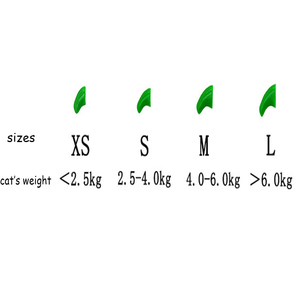Set 80 Đầu Bọc Móng Mềm Mại 4 Màu Tùy Chọn Cho Mèo Cưng
