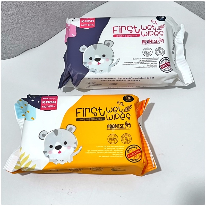 Khăn ướt cho bé K-Mom Hàn Quốc bịch 100 tờ