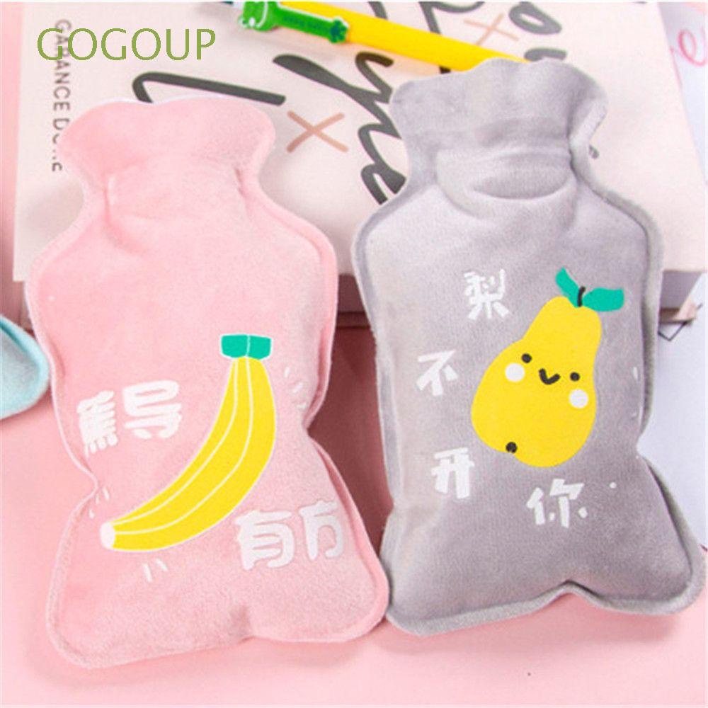 Túi chườm nóng PVC và vải lông họa tiết hoạt hình đáng yêu tái sử dụng được tiện lợi