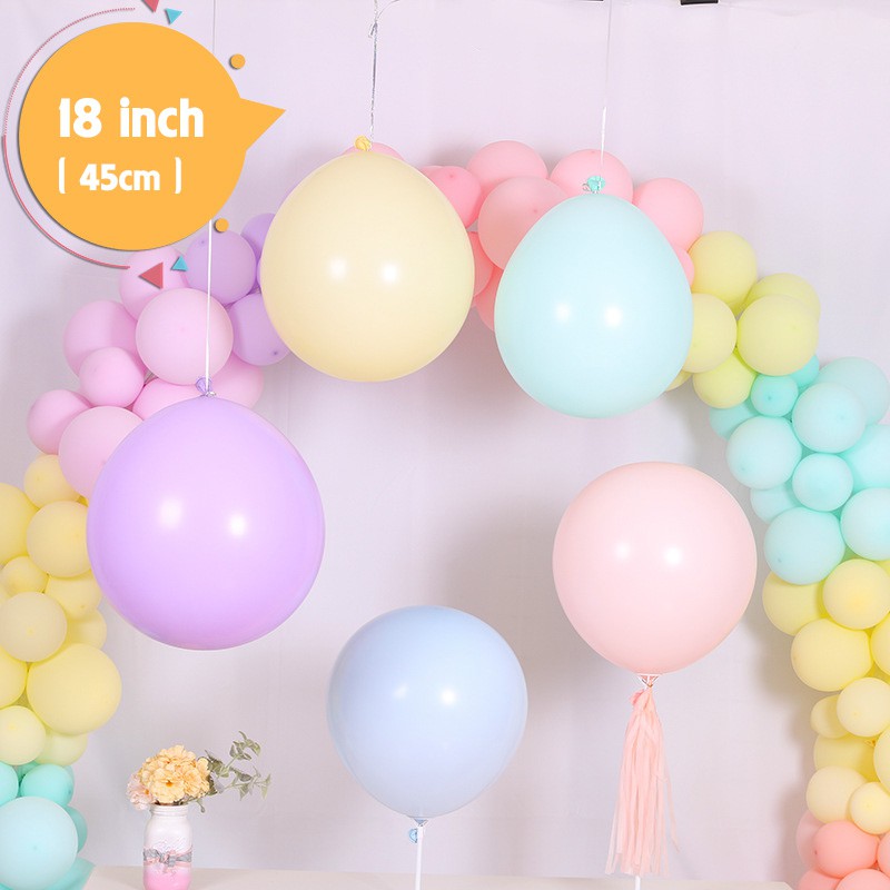 Bóng Pastel size 18inch (45cm) bóng bay trang trí tiệc sinh nhật, cưới, sự kiện khai trương