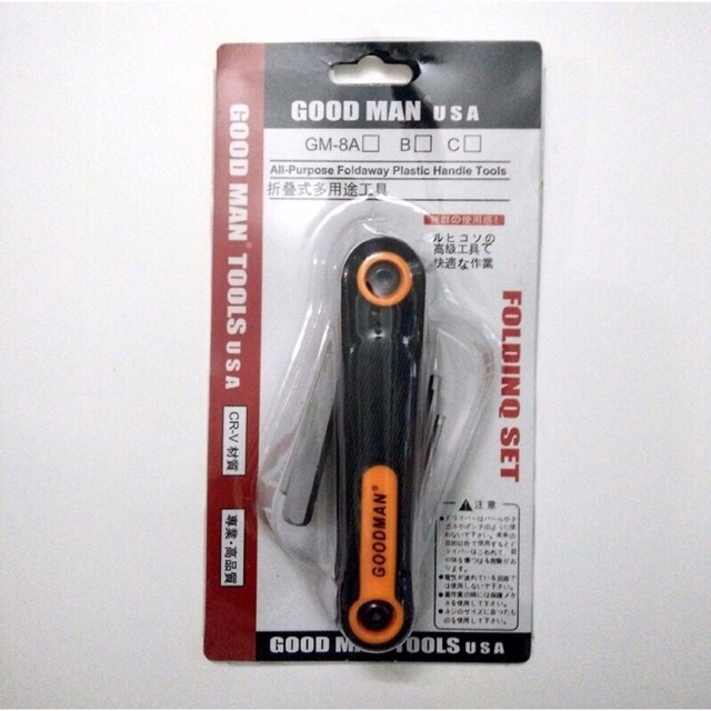 Bộ lục giác gập 8 chi tiết