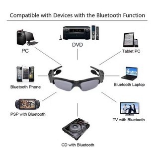 FLOVEME Kính Mát Tích Hợp Tai Nghe Bluetooth Có Thể Gấp Gọn Tiện Dụng Kèm Phụ Kiện