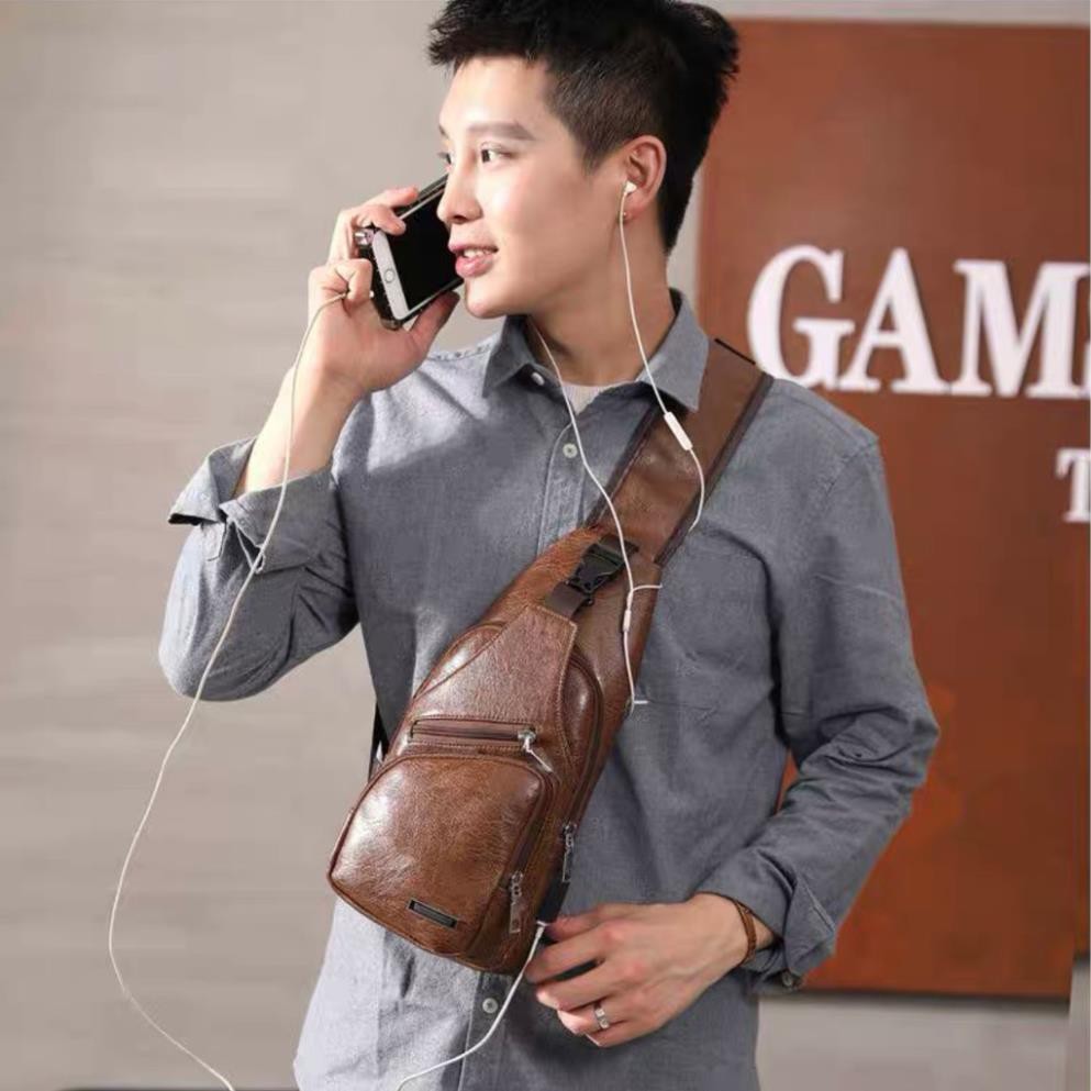 Túi Chéo Da Nam Nữ DHV28 Cao Cấp Da Lì Bảo Hành 12 Tháng | BigBuy360 - bigbuy360.vn