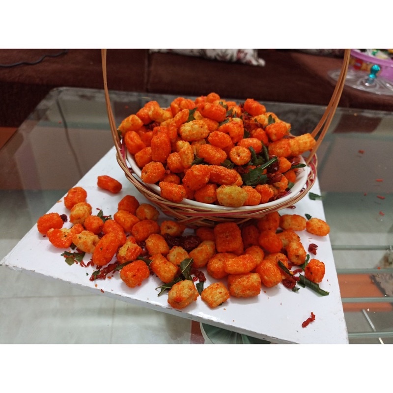 Nui sấy khô bò lá chanh POPPY, đồ ăn vặt ngon, hũ pet 300g ngon, ăn vặt sài gòn rẻ