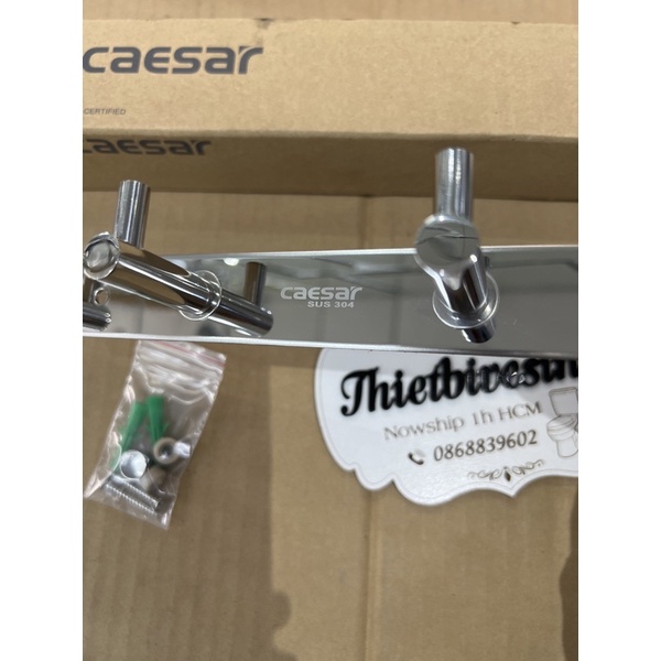 MÓC TREO QUẦN ÁO, GIÁ TREO,Măc ĐỒ ĐA NĂNG LOẠI 5 MÓC INOX 304 CAESAR ST857