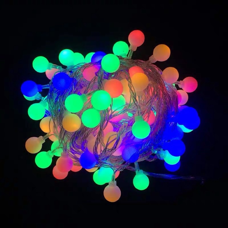 Đèn Led bi trang trí 8m sử dụng trang trí phòng ngủ, trang trí ngày lễ tết
