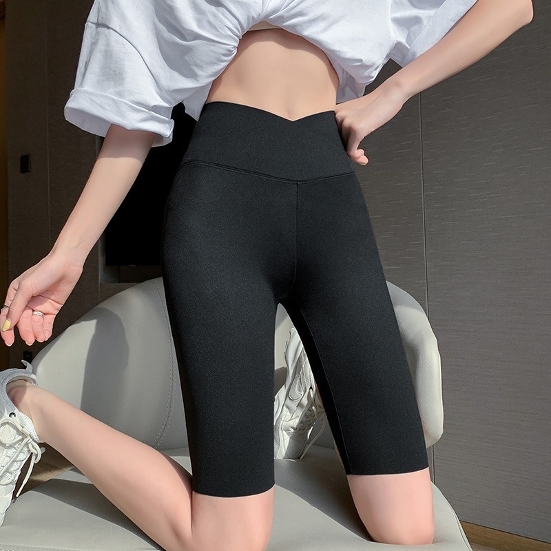 Quần Legging Mỏng Lưng Cao Thời Trang Mùa Hè Cho Nữ