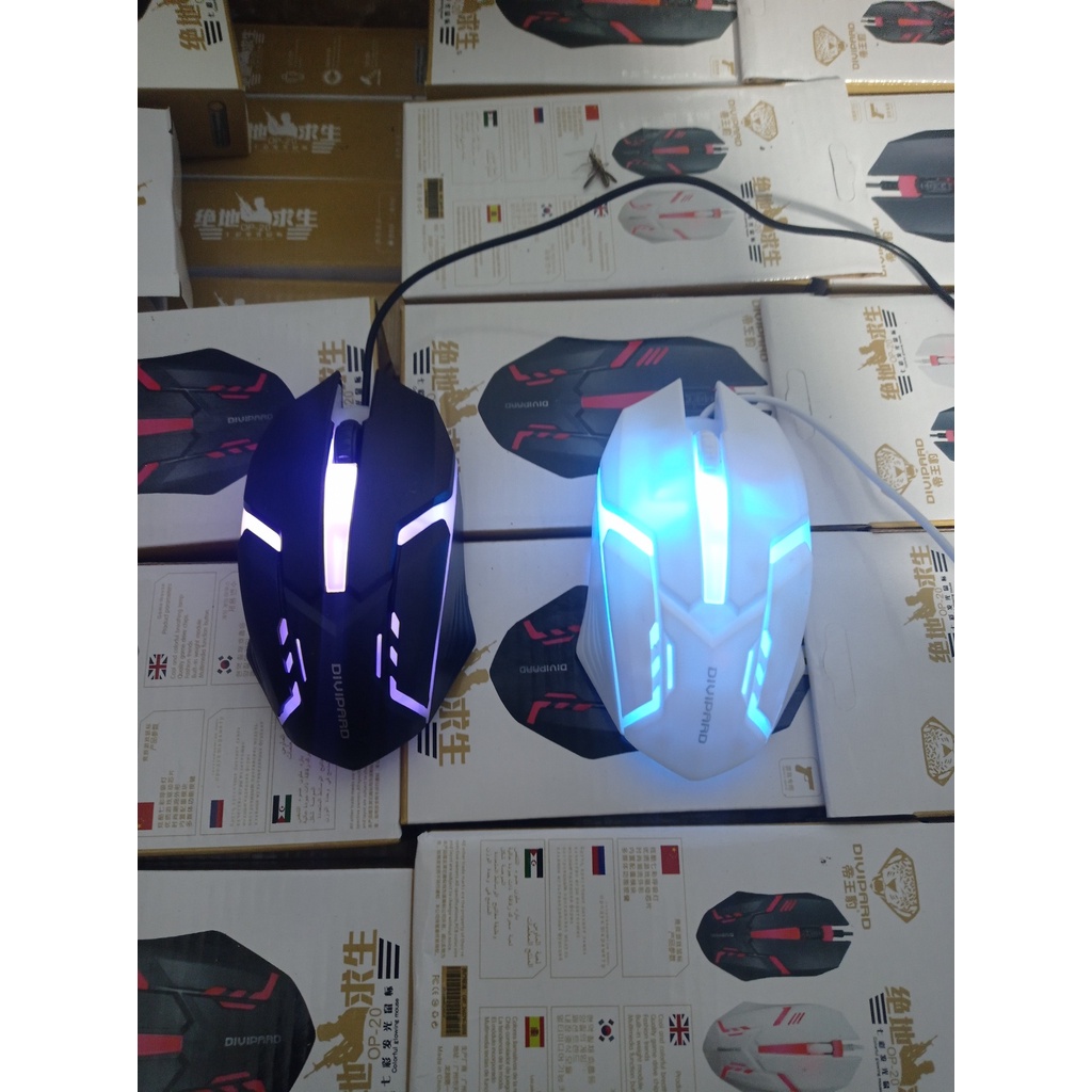 Chuột Led Chuột Chơi Game Có Dây 1000 Dpi Kèm Đèn Led Nền Dành Cho Pc/ Laptop