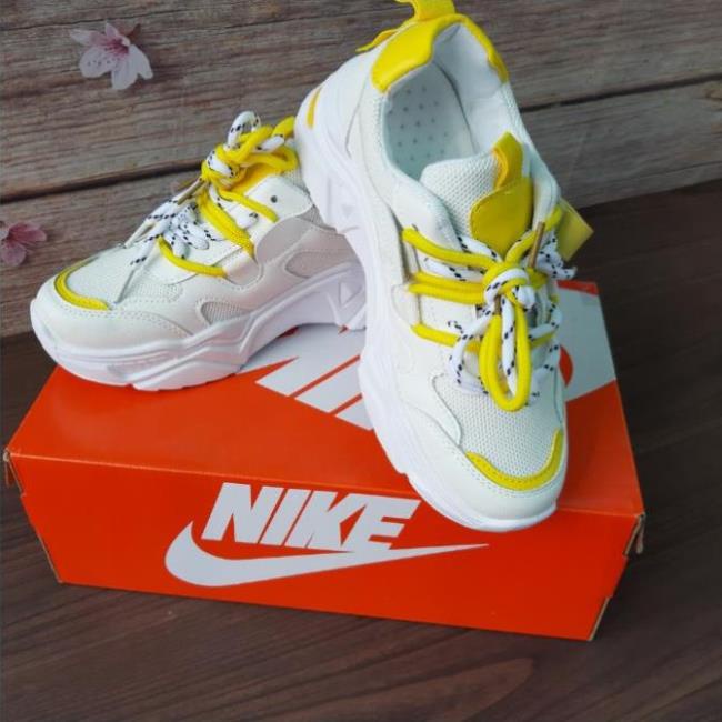 🖋 Giày Nữ ULZZANG Màu Vàng Cá Tính, Độn Đế Tăng Chiều Cao 5cm, Size 35-40 - Ảnh Thật ,