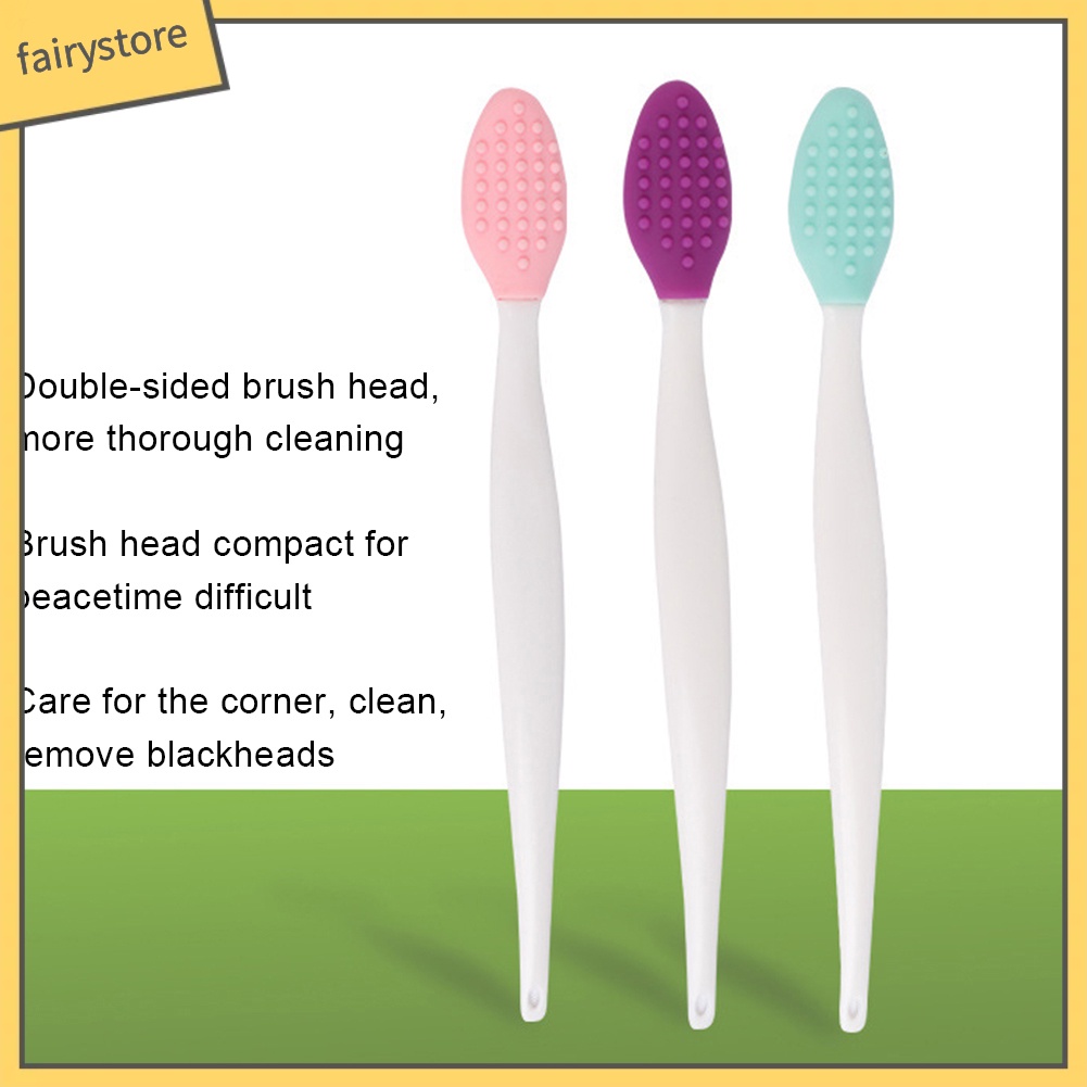 [Hàng mới về] Cọ làm sạch mụn đầu đen hiệu quả tiện dụng