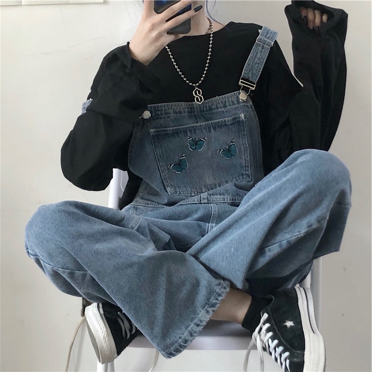 Quần yếm jeans ulzzang nữ