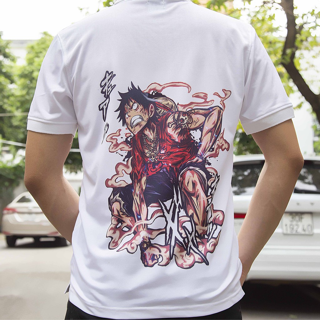 [Mã FAGREEN245 giảm tới 30K đơn 99K] Áo thun nam polo hình in anime siêu đẹp vải Cotton co giãn AT50