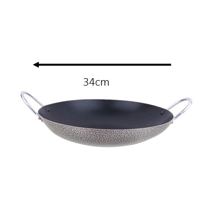 Chảo bầu 2 quai chống dính HappyCook HWP32, HWP34, HWP36   size 32cm, 34cm, 36cm - Hàng chính hãng