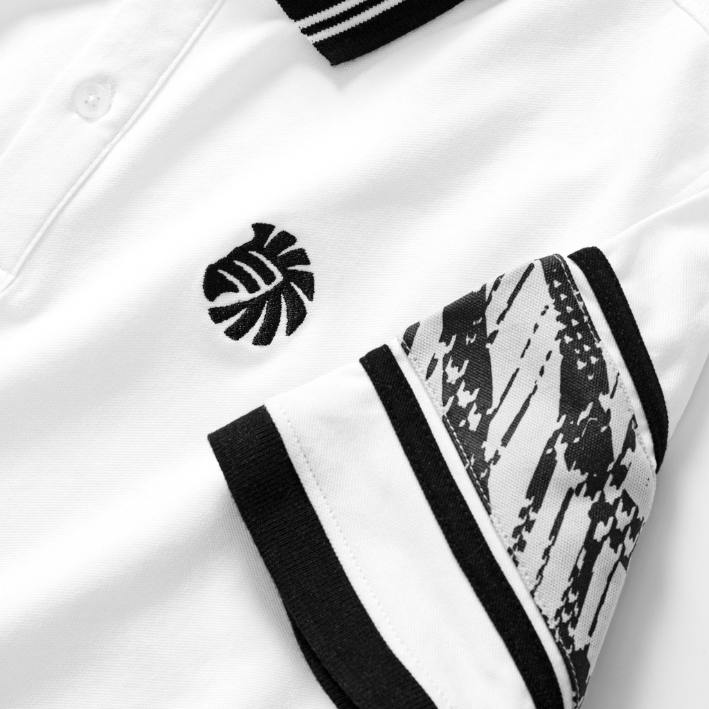 Áo Thun Polo Nam KSM Menswear Tay Ngắn phối Rằn Ri Camo có cổ bẻ vải Cotton dày mịn đẹp PL715