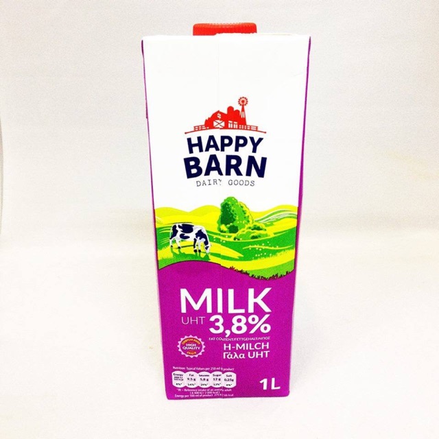 Sữa tươi Happy Barn 3,8%