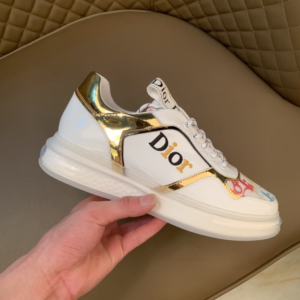 Giày Sneakers nam cao cấp da thật DIOR CD cá tính và thời trang với kiểu dáng nổi bật