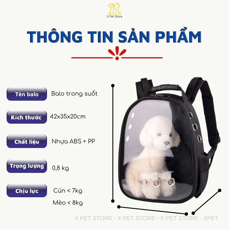 [Mã PET50 giảm 10% - tối đa 50K đơn 250K] Balo Mèo Kiểu Dáng Trong Suốt Và Phi Hành Gia, Balo Thú Cưng Hàng Nhập Khẩu.