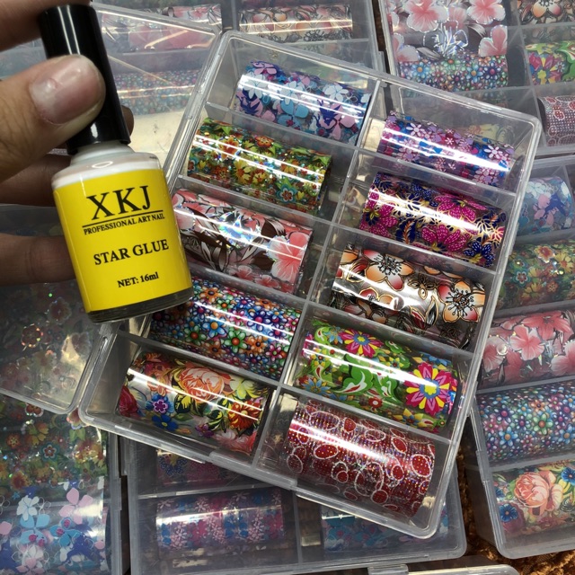 Fion hot mẫu mới tặng chai keo trang trí móng tay chuyên làm nail