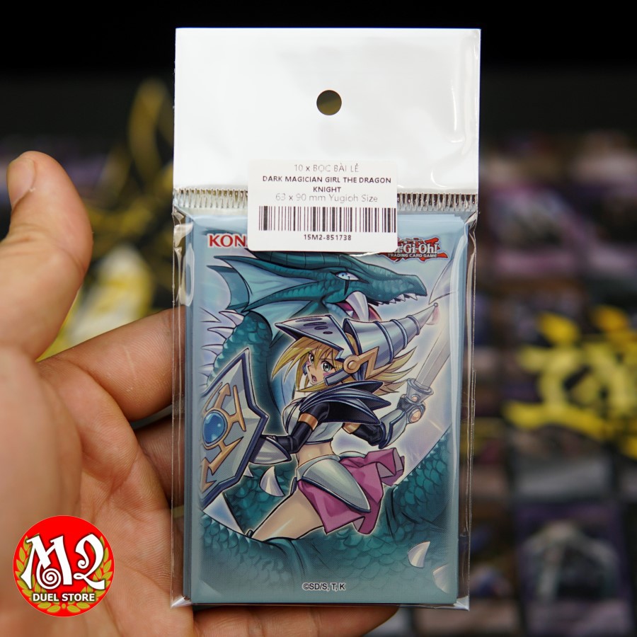 Bọc bài Yugioh Dark Magician Girl The Dragon Knight Card Sleeves - 63x90 mm - Số lượng tùy chọn