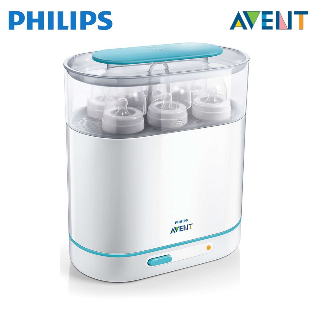 [Chính Hãng New 100%] Máy tiệt trùng bình sữa Avent 3 trong 1 Philips Avent (6 BÌNH)