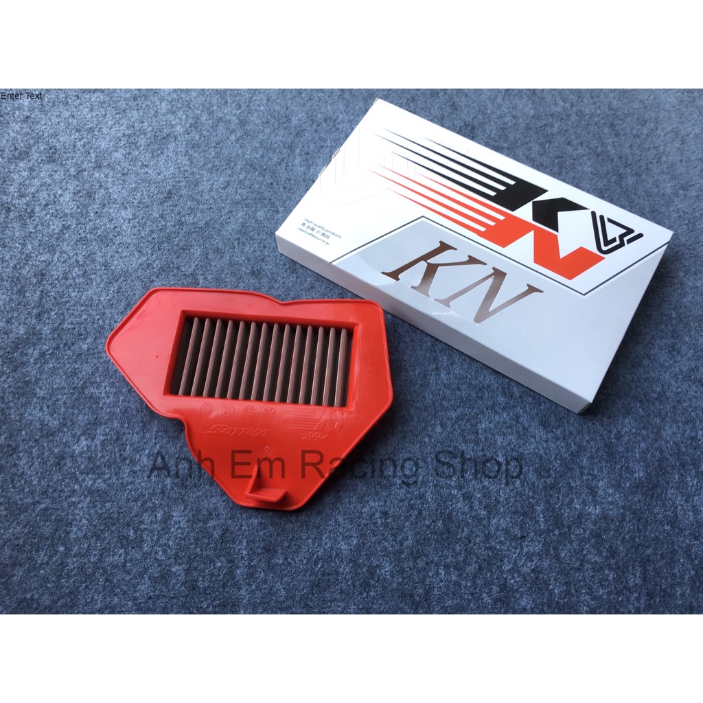 Lọc gió KN Thép Lưới Đỏ gắn SATRIA RAIDER hàng chất lượng siêu rẻ đẹp