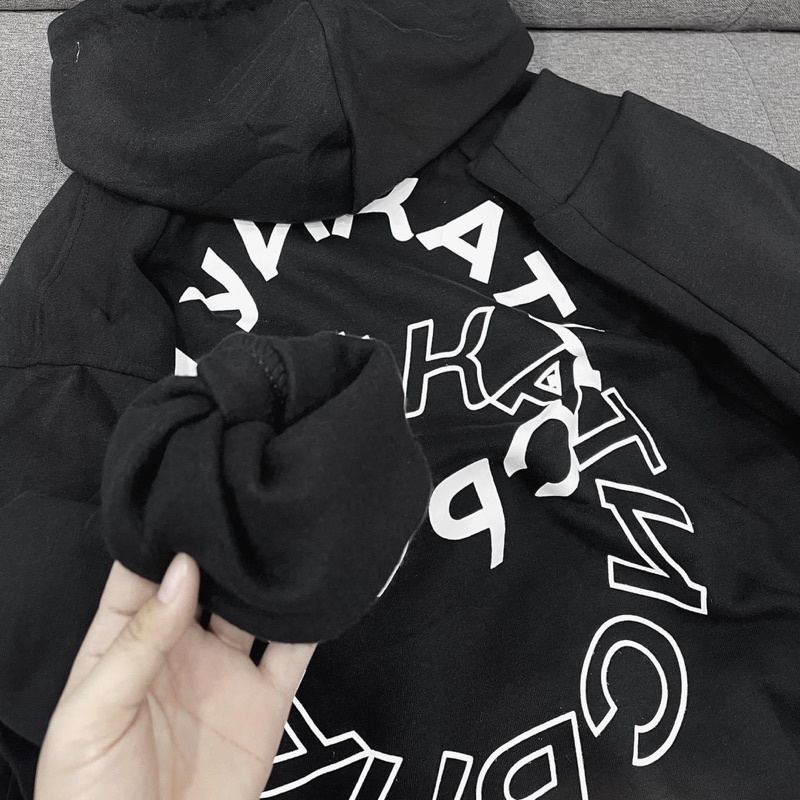 Áo hoodie Form Rộng TORA PQK Xanh Nhạt