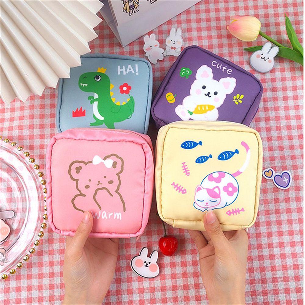 .N Túi Đựng Băng Vệ Sinh Tai Nghe Son Môi Dễ Thương Nhỏ Gọn Dành Cho Bạn Nữ