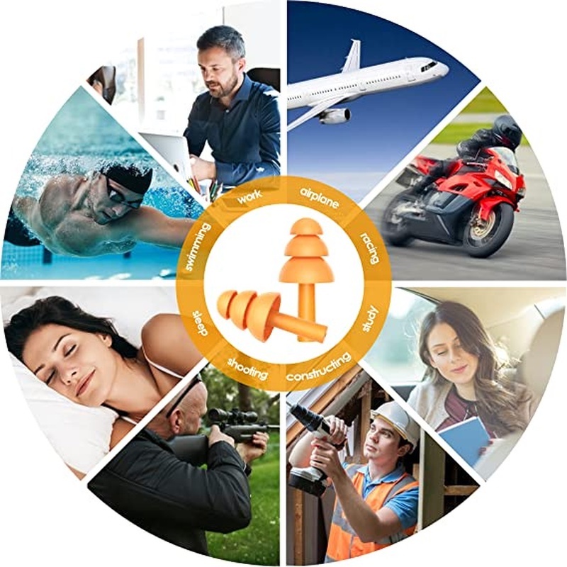 Nút Bịt Tai Bằng Silicon Mềm Chống Nước Có Thể Tái Sử Dụng