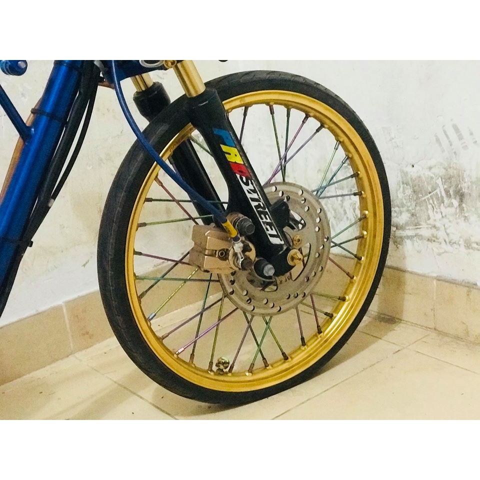 Niềng nhôm xe máy Comstar -hợp kim nhôm phiên bản Vàng E 1.6 và 1.6 vàng bóng Thái Lan