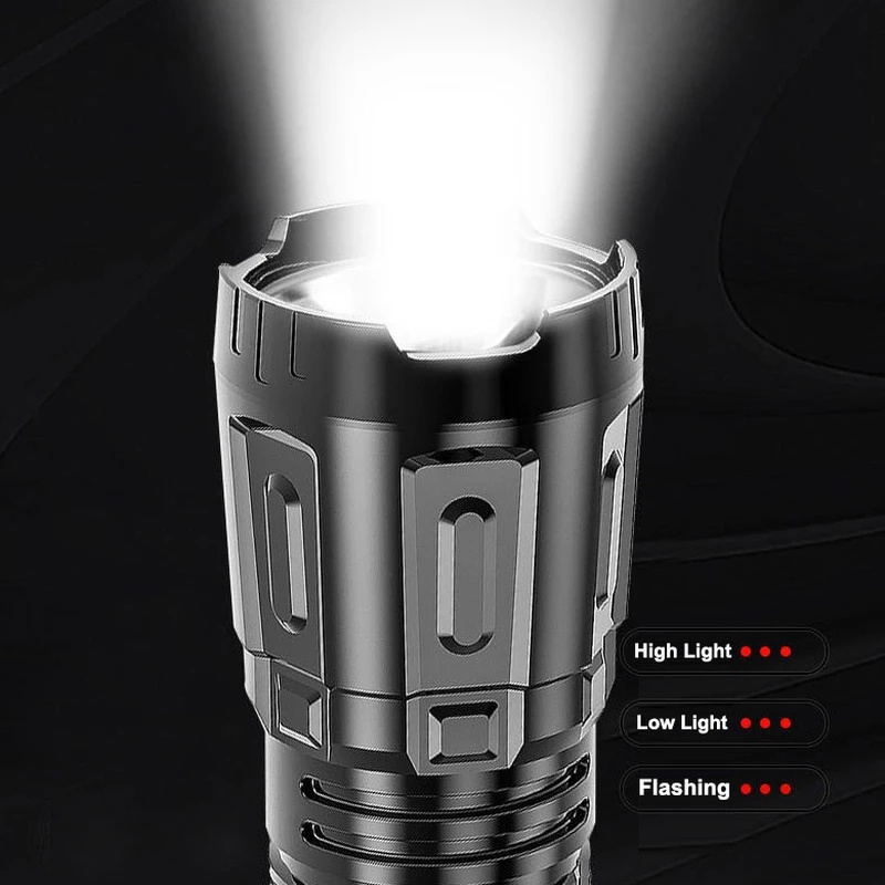 Đèn Pin Cầm Tay Mini ABS Chống Thấm Nước Siêu Sáng Có Thể Sạc Lại Bằng Cổng USB Dùng Cho Hộ Gia Đình/Cắm Trại Ngoài Trời