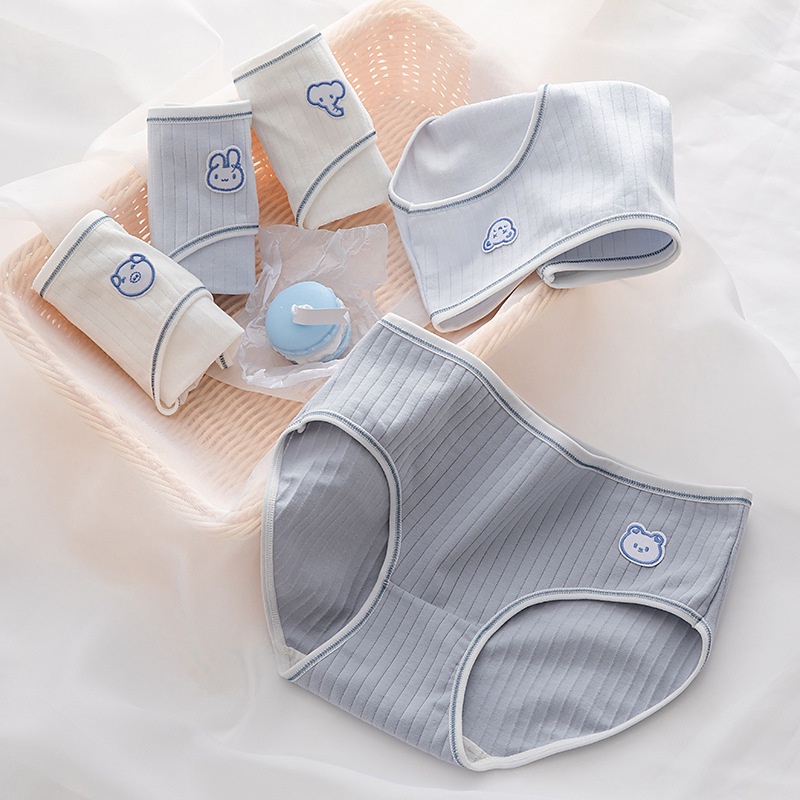 Quần Lót Cotton Thoáng Khí Cho Bé 12-18 Tuổi