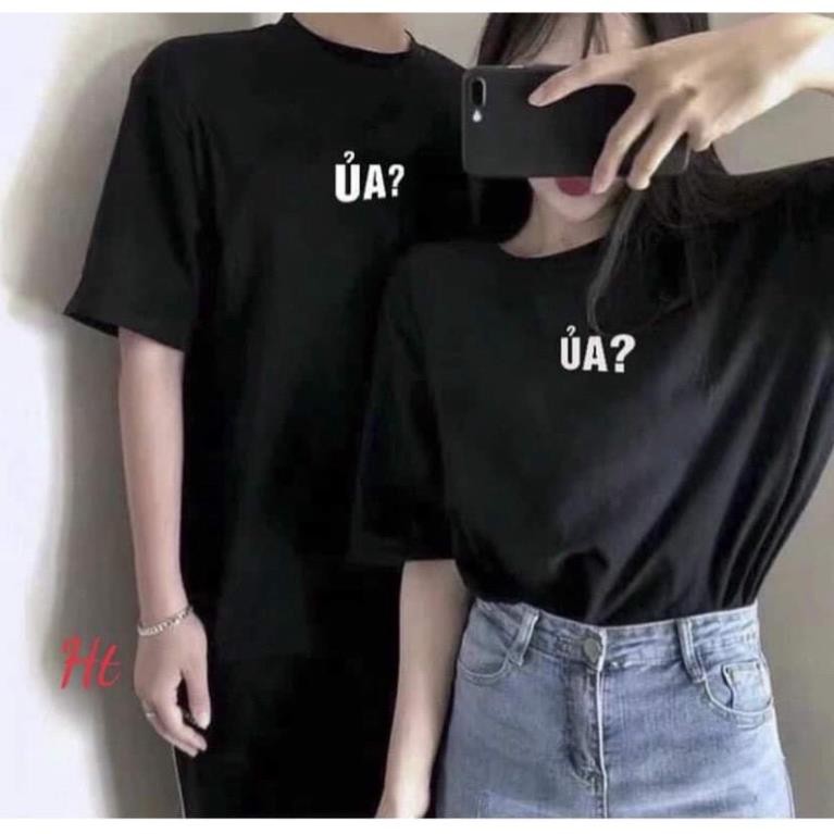 ÁO phông hè thun ngắn tay logo basic ỦA nam nữ mặc đôi nhóm freesize unisex dưới 55kg gía rẻ