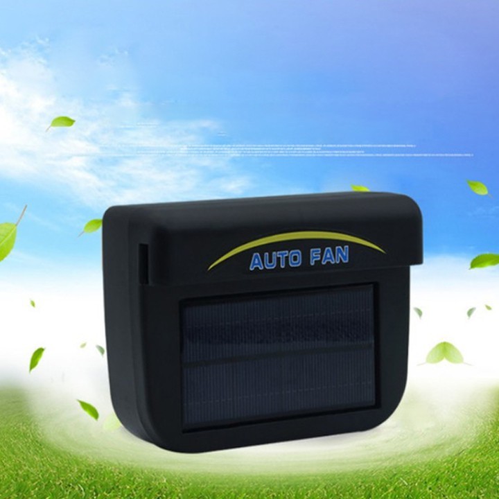 Quạt thông gió tản nhiệt ô tô năng lượng mặt trời quạt thổi khí nóng Auto Fan năng lượng mặt trời