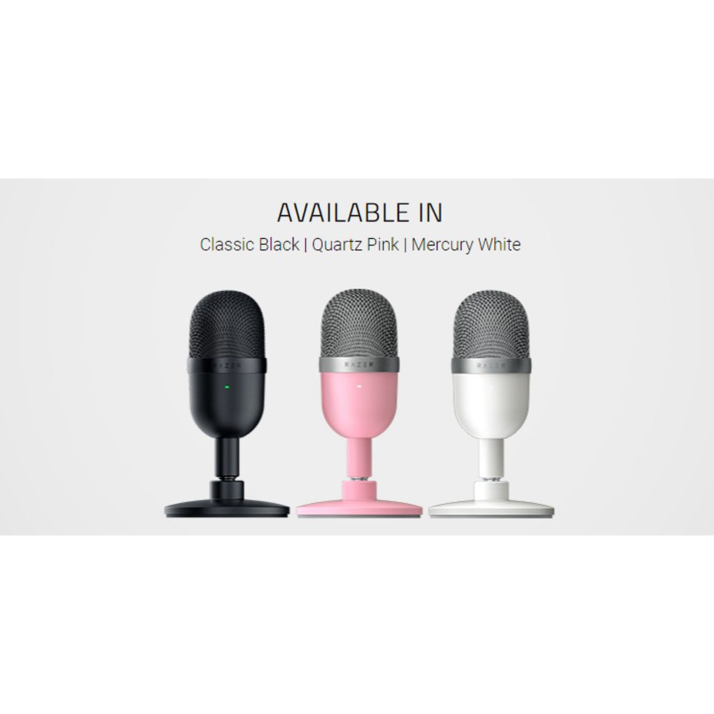 Microphone Razer Seiren Mini (Black/White/Pink) Hàng Chính Hãng