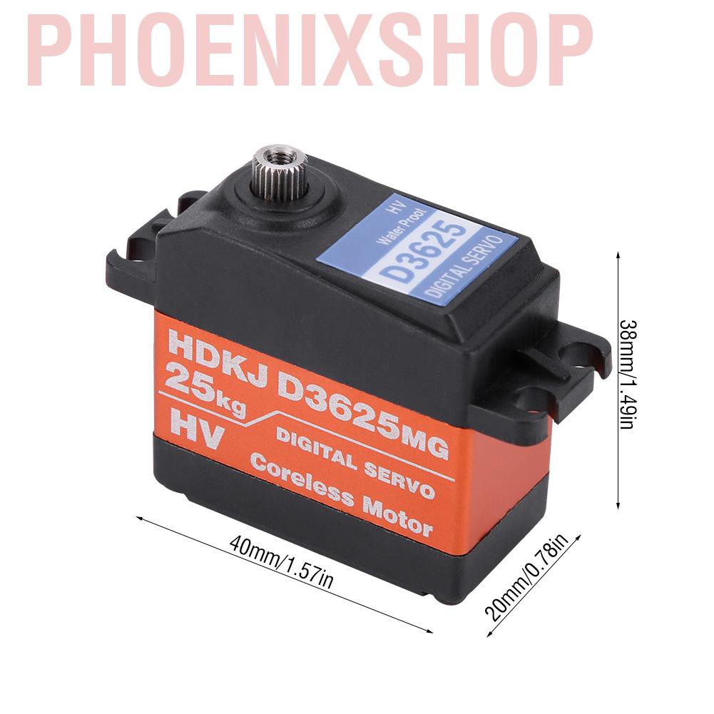 Động Cơ Servo Kỹ Thuật Số Hdkj D3625 Không Thấm Nước Cho Xe Tải 1 / 10 1 / 8