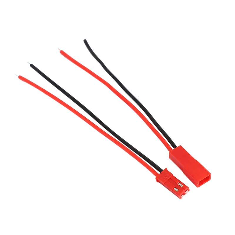 Set 10 Cặp Dây Cáp Nối 2 Chấu M Sang F 110mm Màu Đen Đỏ