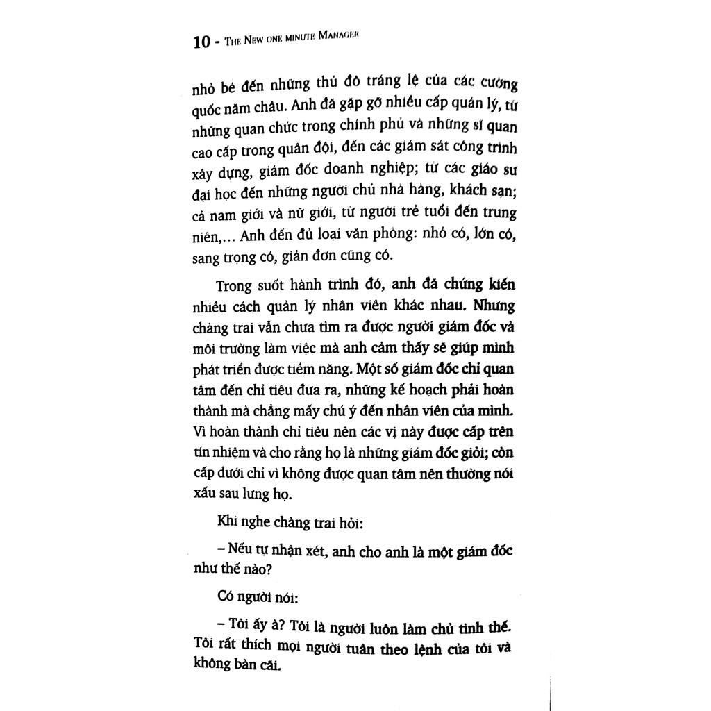Sách - Vị Giám Đốc Một Phút - Phương Pháp Quản Lý Hiệu Quả Nhất Thế Giới | BigBuy360 - bigbuy360.vn