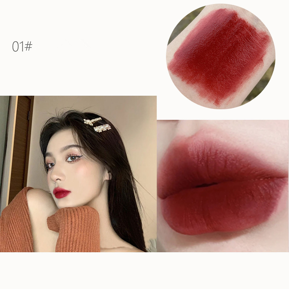 Cod Qipin Korean Retro BENTAYGA Waterproof Long-lasting Anti Air Matt Velvet Lip Glaze Gloss with 5 Colors | BigBuy360 - bigbuy360.vn