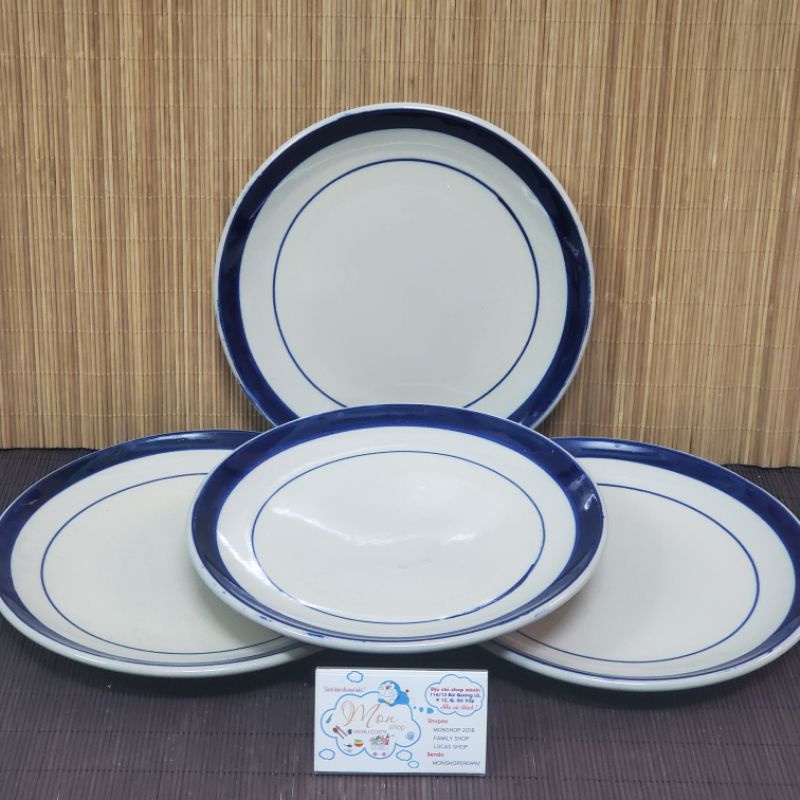 🍃🌿SET 2 DĨA CHỈ XANH LỚN 25CM CAO CẤP 🌿🍃 Dĩa To Đẹp DÀY 😘💥🤩🤗