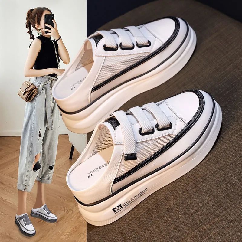 2022 Giày Lười Không Gót Nhẹ Và Đa Năng Mùa Hè Mới