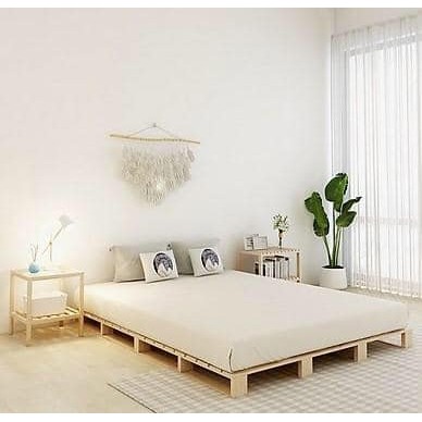 Giường ngủ gỗ thông Pallet, Decor, Handmade, Homestay