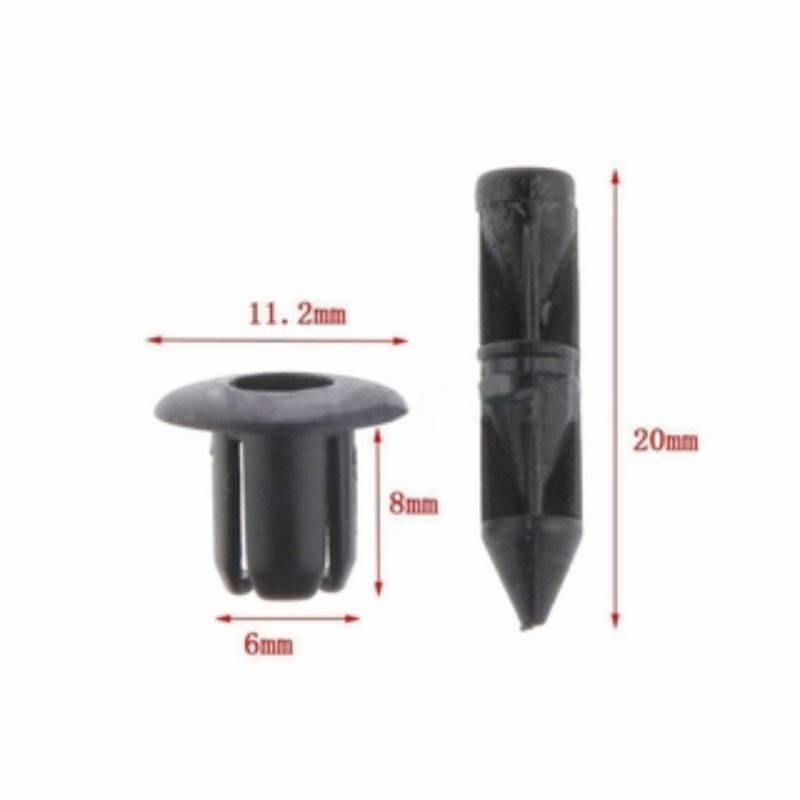 Bộ 20 Đinh Tán Nhựa 6/8mm Y15 R25 R15 RS150 LC135 NVX VARIO RFS150