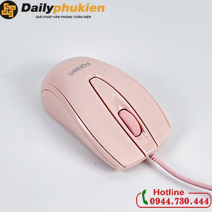 Chuột màu hồng có dây Fuhlen L102 chính hãng dailyphukien