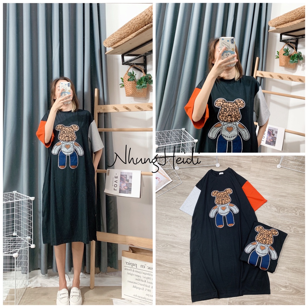 Đầm thun suông hình cute hàng loại 1, bigsize fom to chuẩn xịn. Hình thật 100%