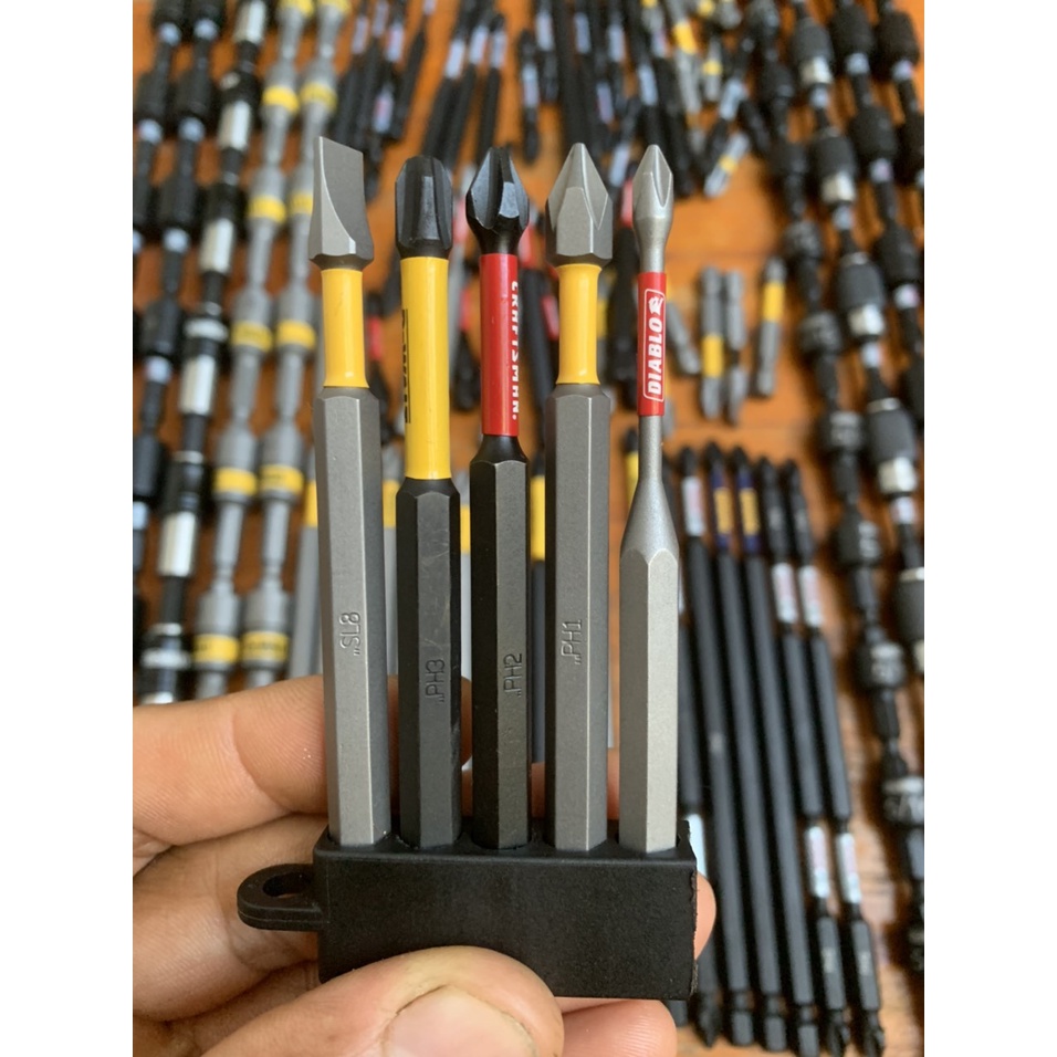 Combo mũi vít PH1 PH2 PH3 SL8 vít đầu nhỏ 90mm thông dụng