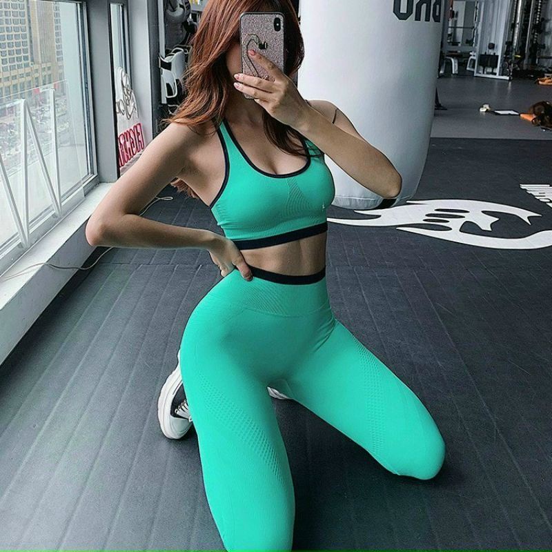 ( FREE SHIP AXTRA) SET BỘ ĐỒ TẬP NỮ DỆT NHÚM MÔNG 05 GYM,THÊ THAO,YOGA